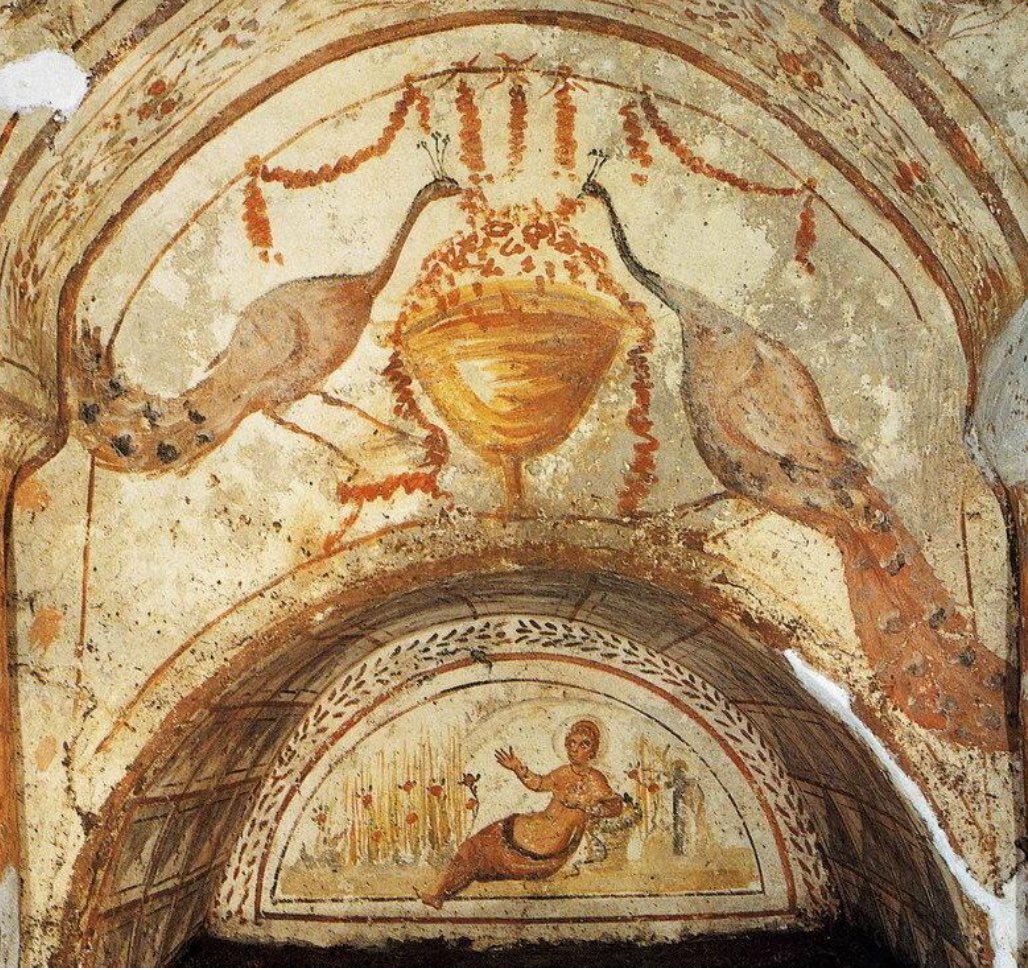 strategywoman's tweet image. I didn’t know it.
Catacomb Christian art (2nd–4th c.) comes from underground burial sites outside ancient Rome.
Made during persecution, it used symbols to speak of faith, salvation, hope.
I study it in Ukrainian art course, as Kyivan Rus absorbed much from Byzantium, which…
