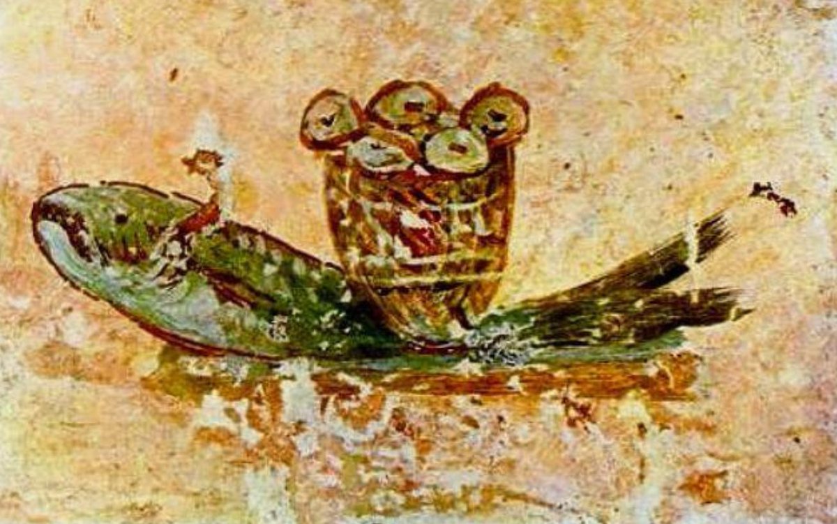 strategywoman's tweet image. I didn’t know it.
Catacomb Christian art (2nd–4th c.) comes from underground burial sites outside ancient Rome.
Made during persecution, it used symbols to speak of faith, salvation, hope.
I study it in Ukrainian art course, as Kyivan Rus absorbed much from Byzantium, which…