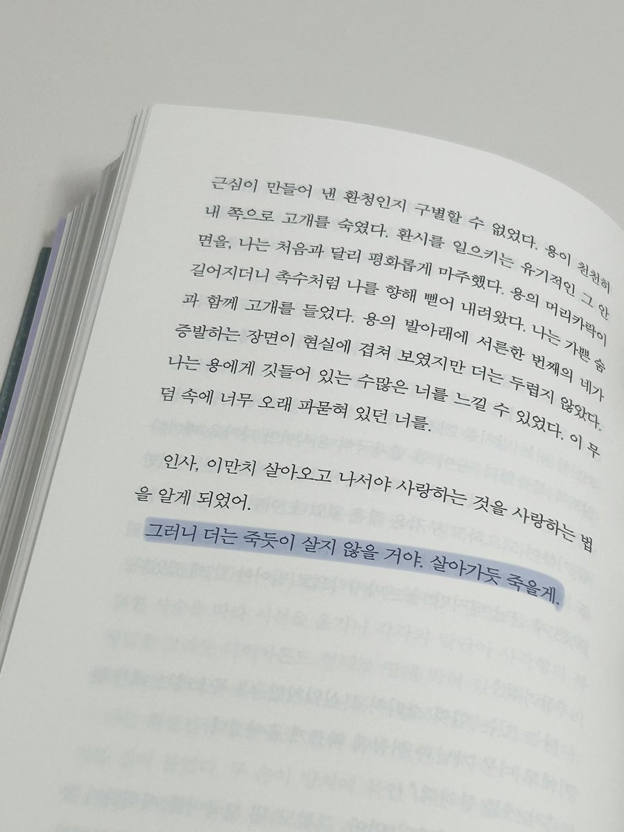 그러니 더는 죽듯이 살지 않을 거야. 살아가듯 죽을게.