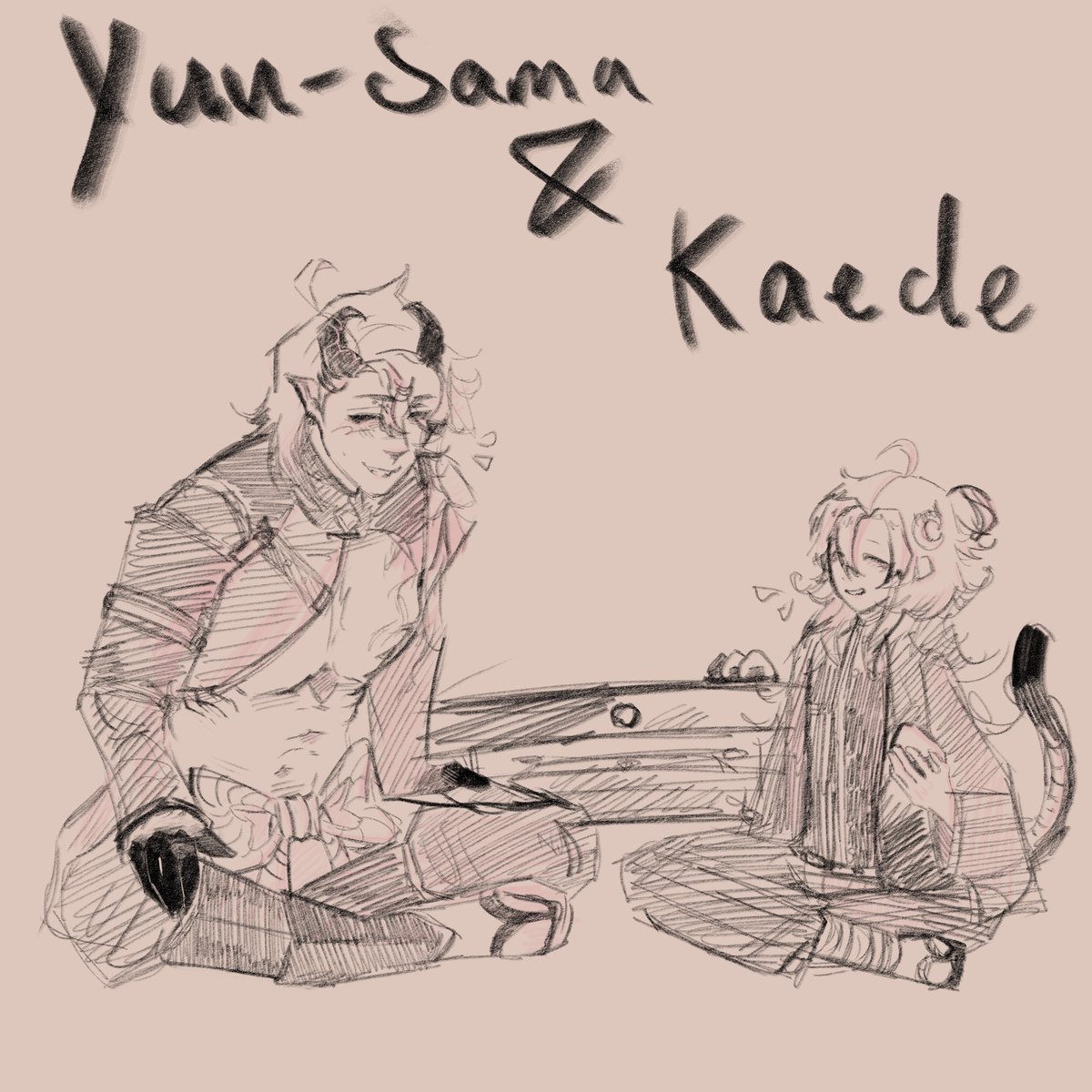 Good time with my little brother. 🍵
(SOO CUTEEE!!)

Art by @kaedekeito