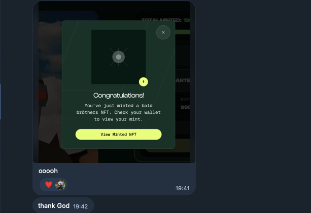 dao_a01k's tweet photo. Some of the best plays:

Bald Brothers — free mint → 5 $HYPE
Bullish Bastards — 0.2 → 0.8 $HYPE

Screens speak for themselves

(2/3) https://t.co/BWQEakGLXb