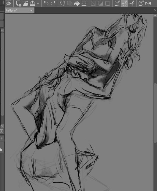 hellystrap's tweet image. they’re right outside the door (sketch)