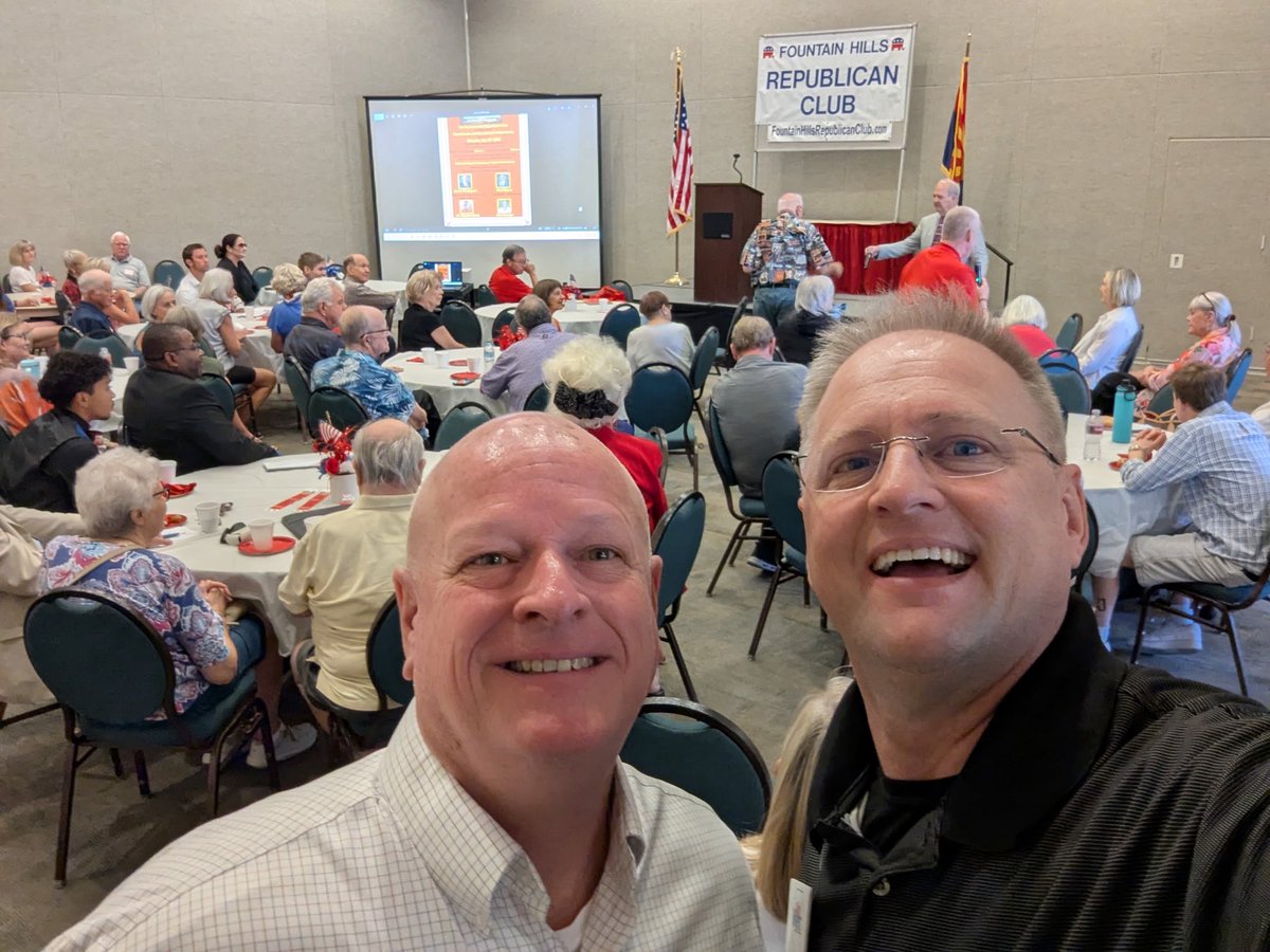 VoteKThompson's tweet image. Thank you Fountain Hills Republican Club for inviting the @VoteKThompson & @votenickmyers team to speak this morning. It was great to see so many friends. Great questions too! We look forward to speaking again in the future.