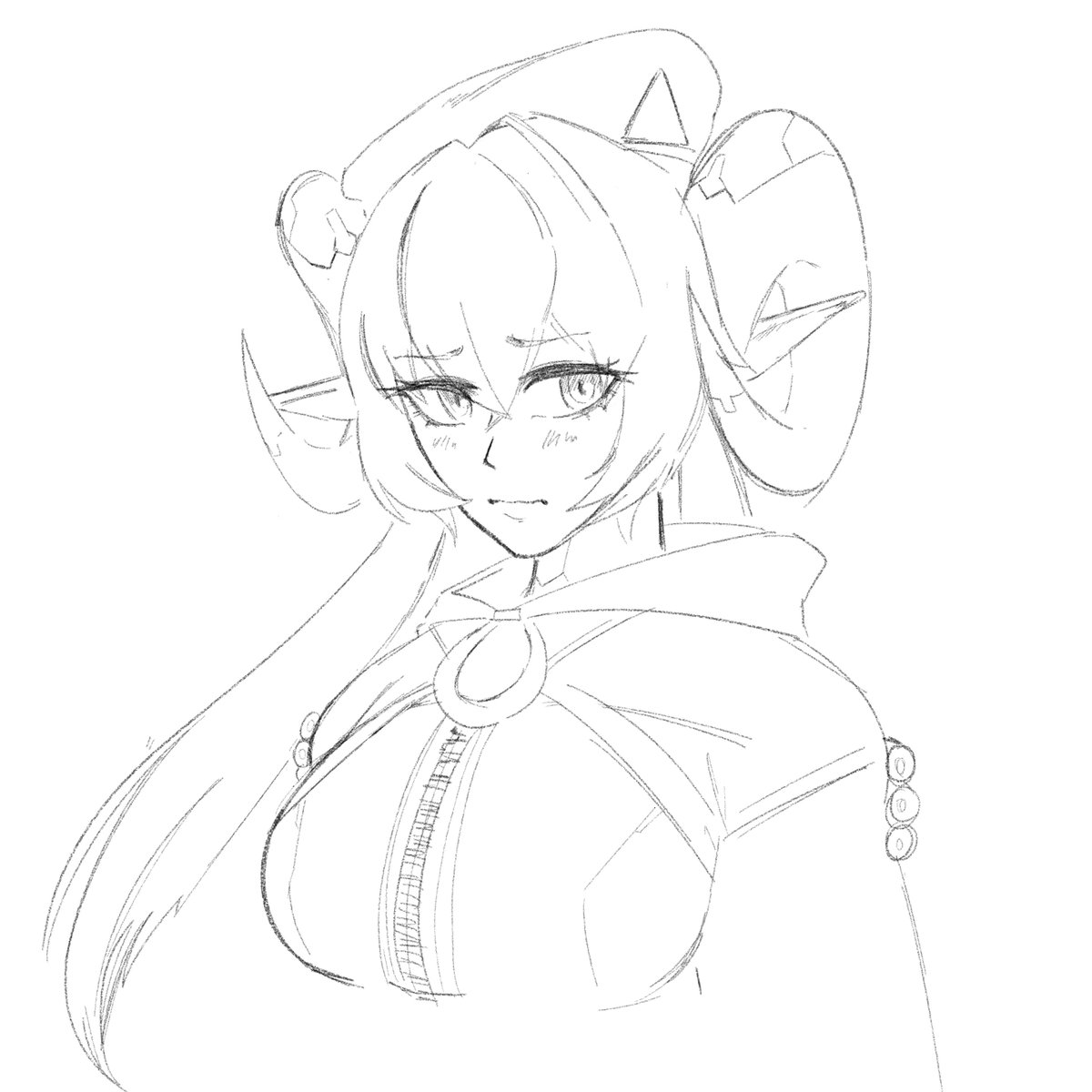 Mizu_Lotus_'s tweet image. Orphie sketch from ZZZ, my goat....
#ZenlessZoneZeroFanart