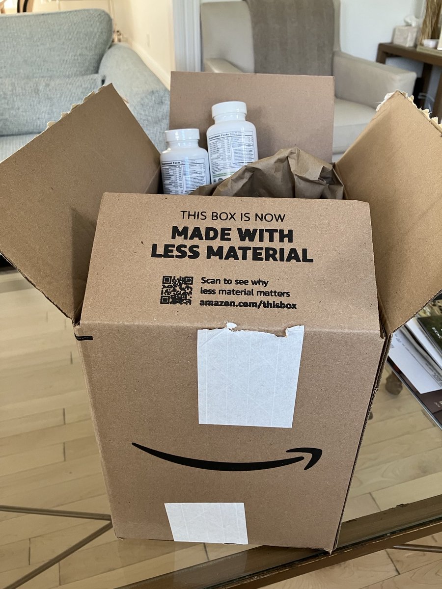 erik_engquist's tweet image. If @amazon is trying to use less material for shipping, why send a huge box for these two little bottles? @AmazonHelp