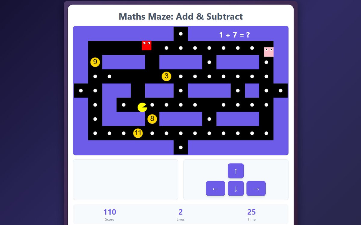 ~~New Game~~

Add/Subtract Maths Maze

patreon.com/posts/134498364 #UKEdChat #EdChat #EdTech
