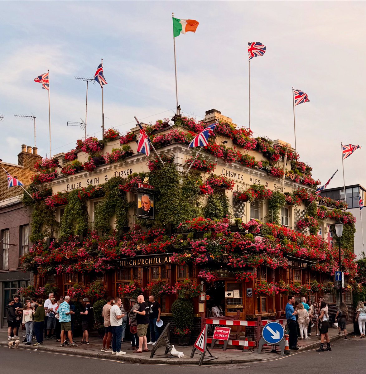 London.  8:25 pm