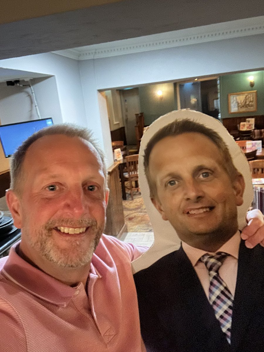 Macandy1975's tweet photo. End of an era…. Thanks Charlton, it’s been a blast for the last 9 years, Joseph Leckie here I come!! 
Thanks to all my colleagues for their kind words and for coming out last night. They even brought out a cardboard cutout for the evening! https://t.co/EW2sjPsmMz