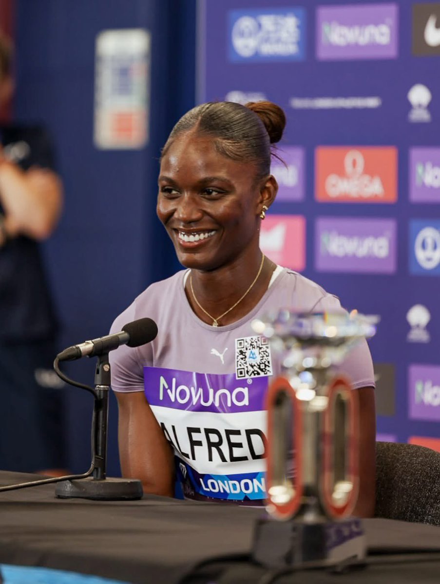 Julien Alfred All Time List Performances:
60m~ 6.94 Tied #2 All Time
100m~ 10.72 Tied #8 All Time 
200m (I) 22.01 #2 All Time
200m~ 21.71 Tied #9 All Time 
300m (I)~ 36.16 #15 All Time
300m~ 36.05 #20 All Time
Julien Alfred is very likely to improve her position on the All Time