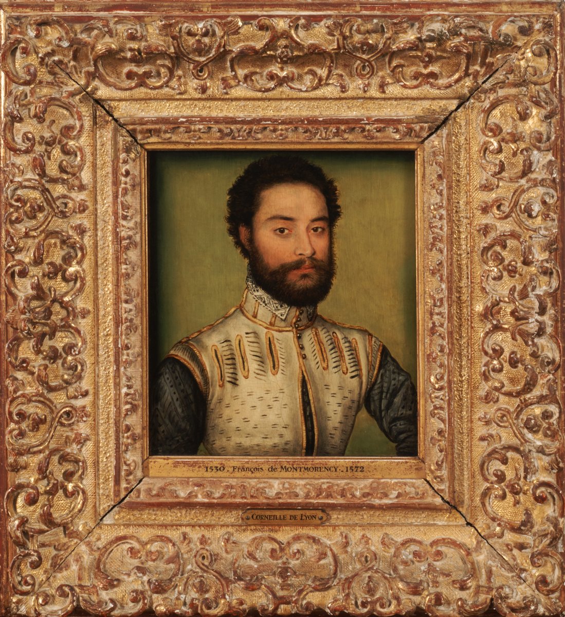 Corneille de Lyon, François de Montmorency, c. 1557, oil on panel.   (Clark Art Institute)