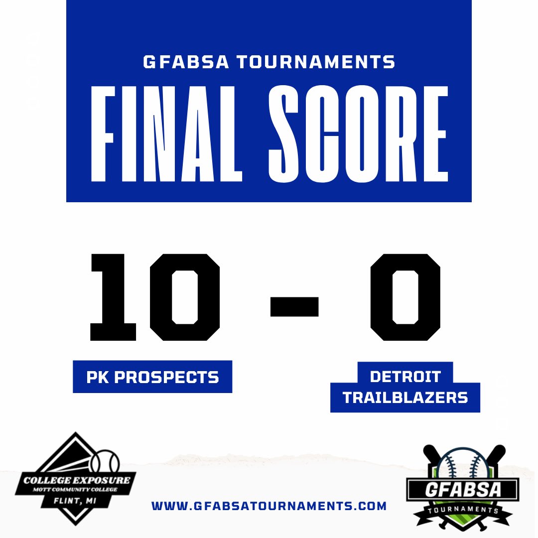 Final from Mott.

#gfabsatournaments
#CollegeExposureAtMottCC