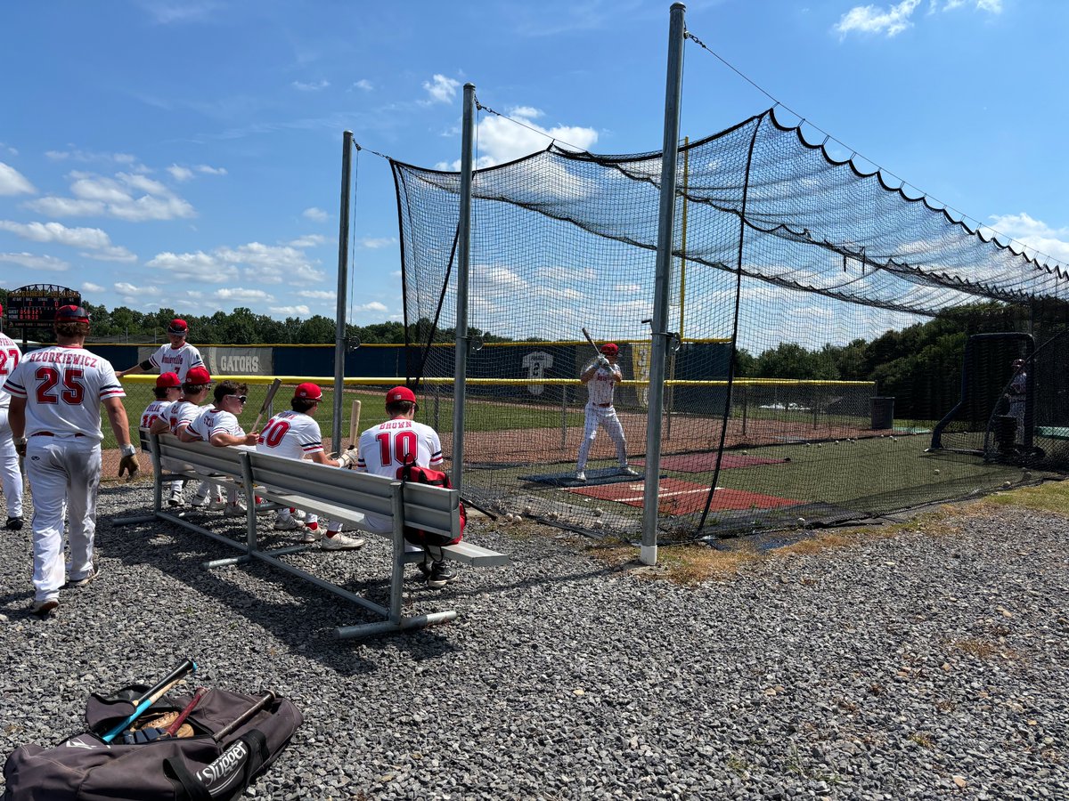 Getting ready for game 2 today vs Crosby.  
First pitch scheduled for 4:30.