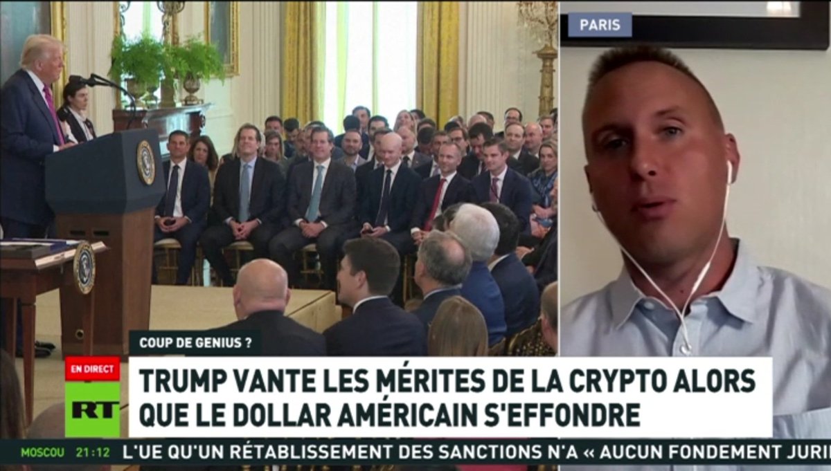 Ce soir, je suis intervenu au #JT de #RTFrance pour évoquer le #GENIUSAct signé par #Trump, l'institutionnalisation officielle de l'industrie #crypto dans un contexte d'avènement des #CBDC et de dollar en baisse.
↘️ odysee.com/$/download/Mar…
#CBDC #Tokenisation #stablecoin