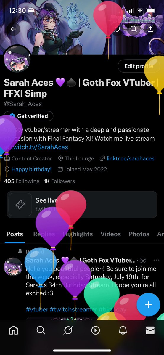 Sarah_Aces's tweet image. It’s my balloon day officially! Happy birthday to me! I’m so old 😭😭😭