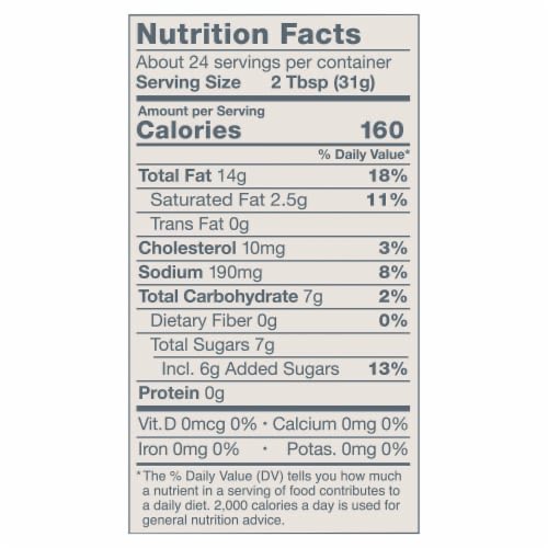 Thats chik fil a sauce for me.

I thought it was maybe 40 calories per tablespoon so I would down 2-3 per meal.