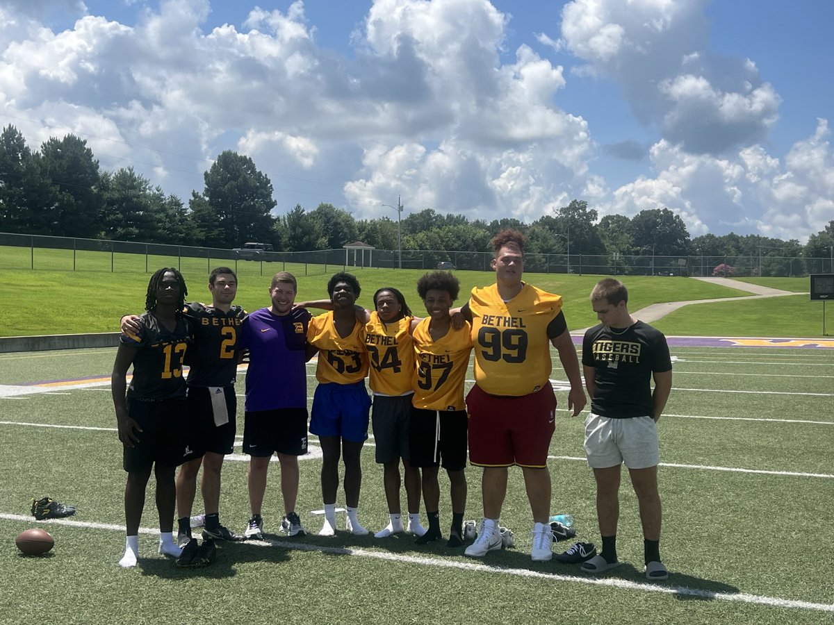 The heat at Bethel University was not the only thing on 🔥 Murray Football showed up and showed out.   Appreciate Coach Chance and the staff for taking a look at out players.  #thankyou

Several Tigers was blessed to receive offers