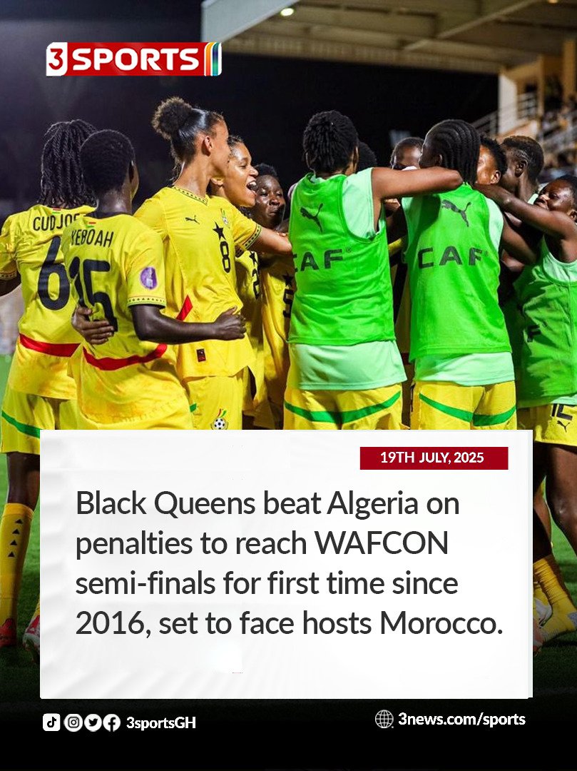 Huge result for the Black Queens.....Morocco next
