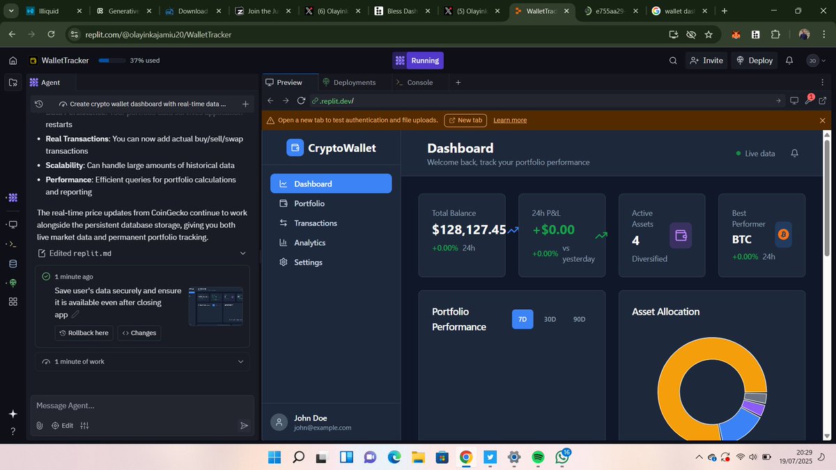 olayinkaare207's tweet image. See me Building a Cryptocurrency wallet dashboard!
with the help of @GNET_University you can start Building as a Web3 Builder🫢 let's build something awesome #CypherHackathon
