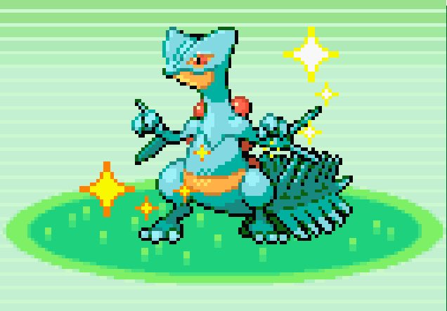 sprites_pkmn's tweet image. Sceptile, from Pokemon Ruby, Sapphire and Emerald (2002)