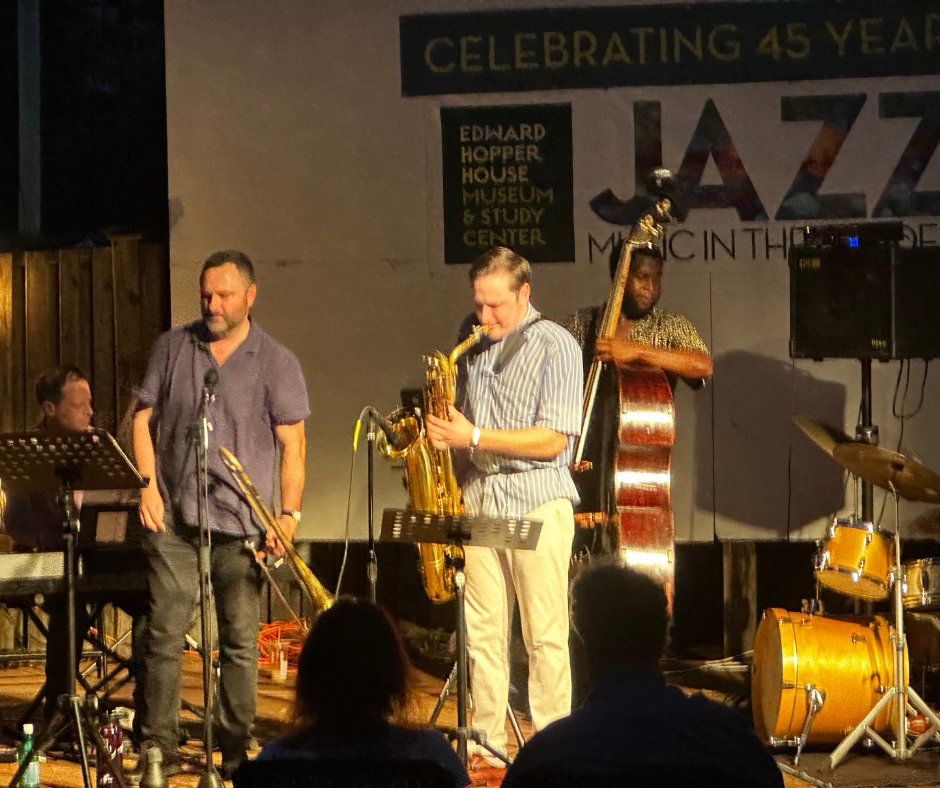 Big thanks to all who attended Thursday's Jazz in the Garden and the Hunter Pullen Quintet for bringing heart, energy &amp; next-gen jazz talent to the garden! It was a joy to host this standout group.  🎷 Up next: Anita Brown Orchestra, Thurs, 7/24 at 7pm! 🎟️edwardhopperhouse.org/jazz2025.html