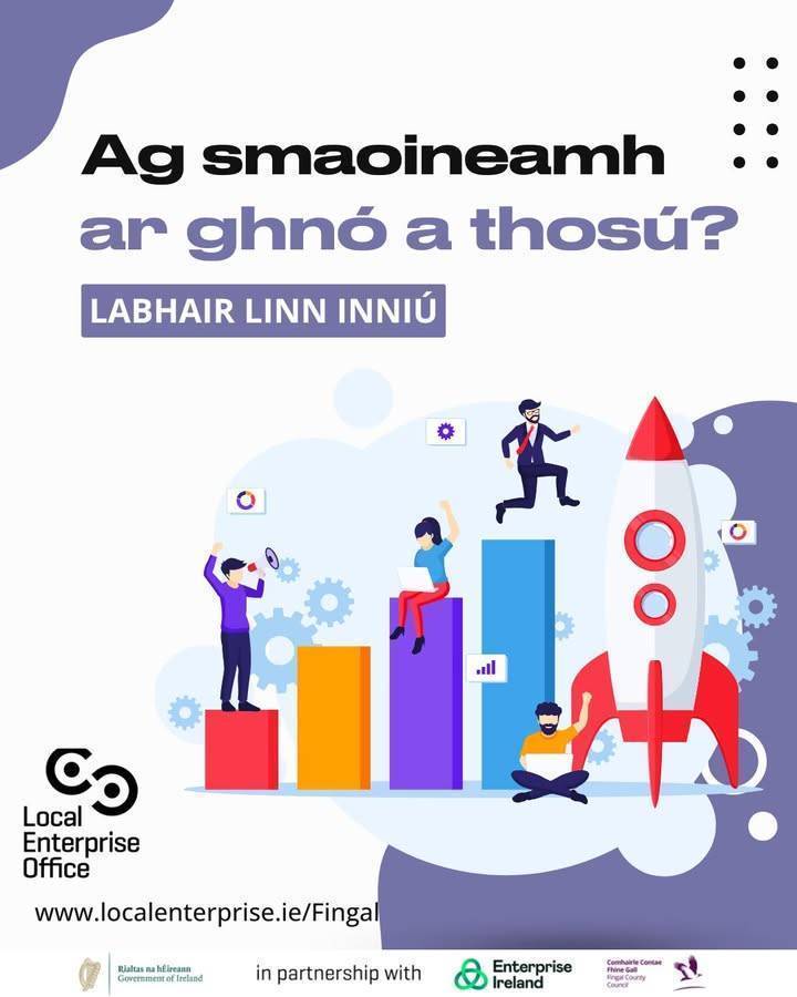 Ag smaoineamh ar ghnó a bhunú?
Teacht ar eolais ag localenterprise.ie/fingal
#Fingal
