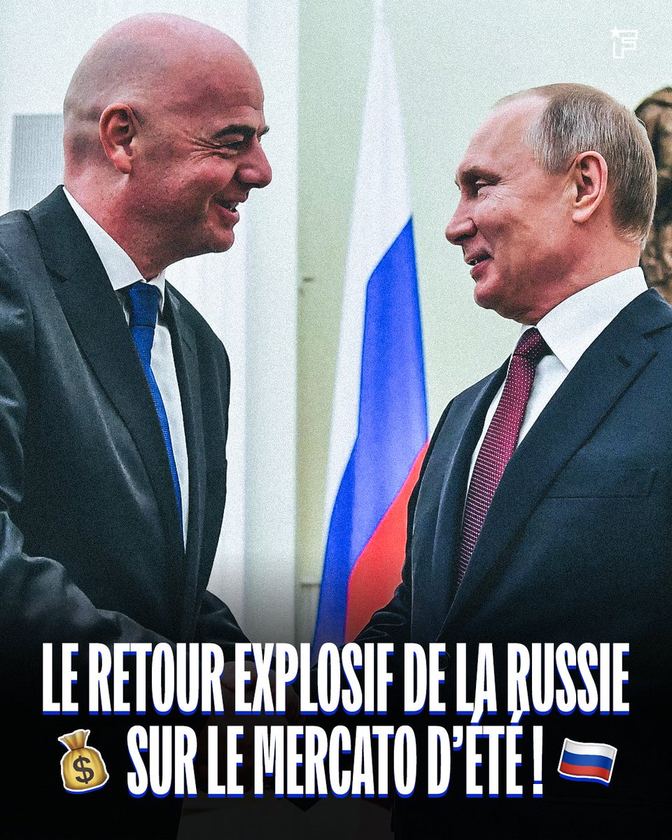 VFeuillette75's tweet image. 🇷🇺 Le football russe sort de l’ombre.
Après 4 ans de sanctions, exclusion UEFA/FIFA, isolement sportif et effondrement économique… les clubs russes reviennent à la table du mercato. Plongée dans un retour explosif.
🌐 @FootMercato
📷 @sachou967
➡️ shorturl.at/H2CK5