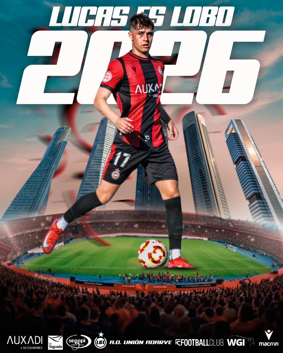 📝 𝐑𝐄𝐍𝐎𝐕𝐀𝐂𝐈𝐎𝐍𝐄𝐒 | ¡Lucas SE QUEDA!

🪄 Uno de nuestros jóvenes talentos apuesta por Adarve y se queda en la guarida un año más.

🐺 ¡Qué noticia tan buena!