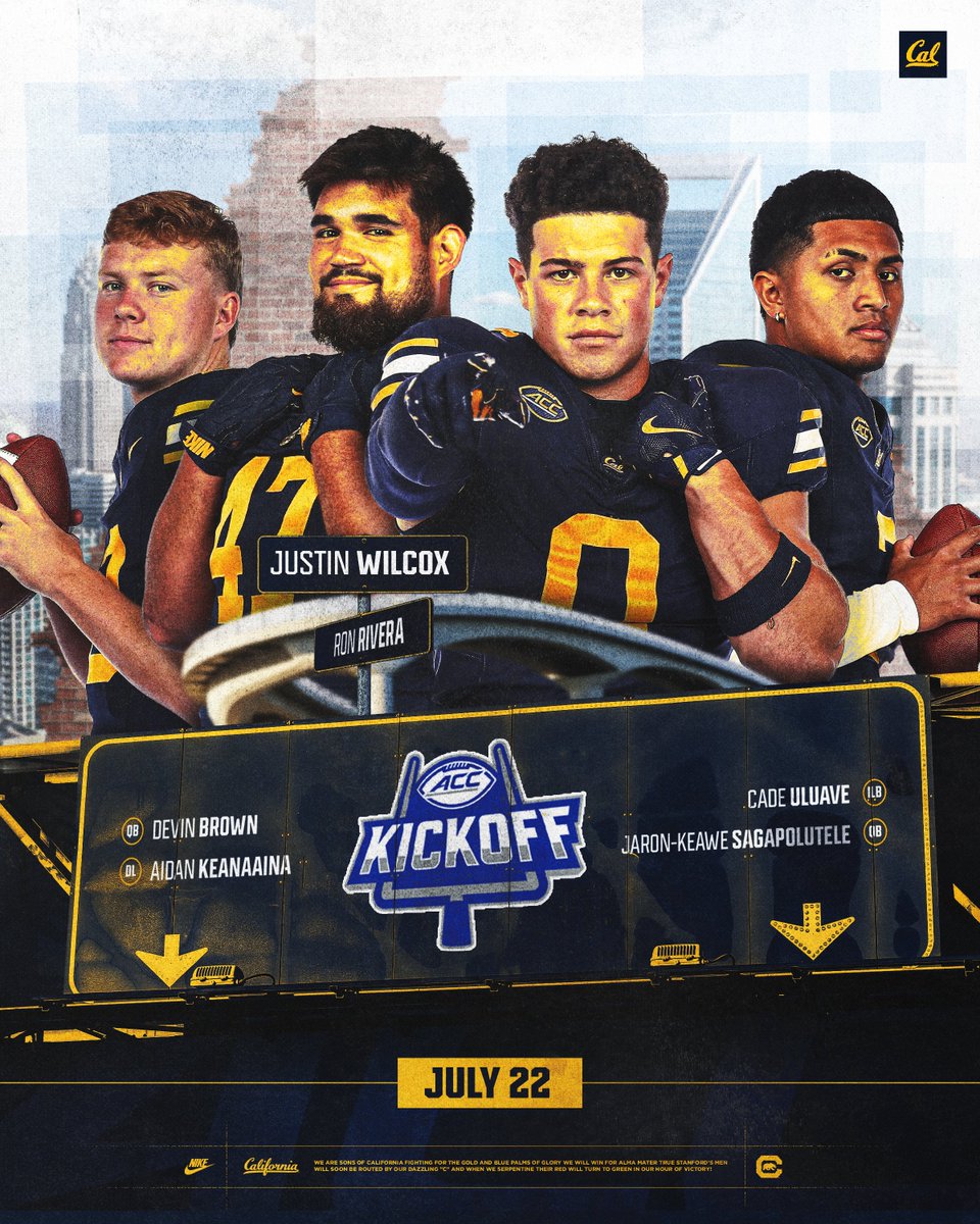 Our ACC Kickoff crew is ready to rock 🎸

#GoBears