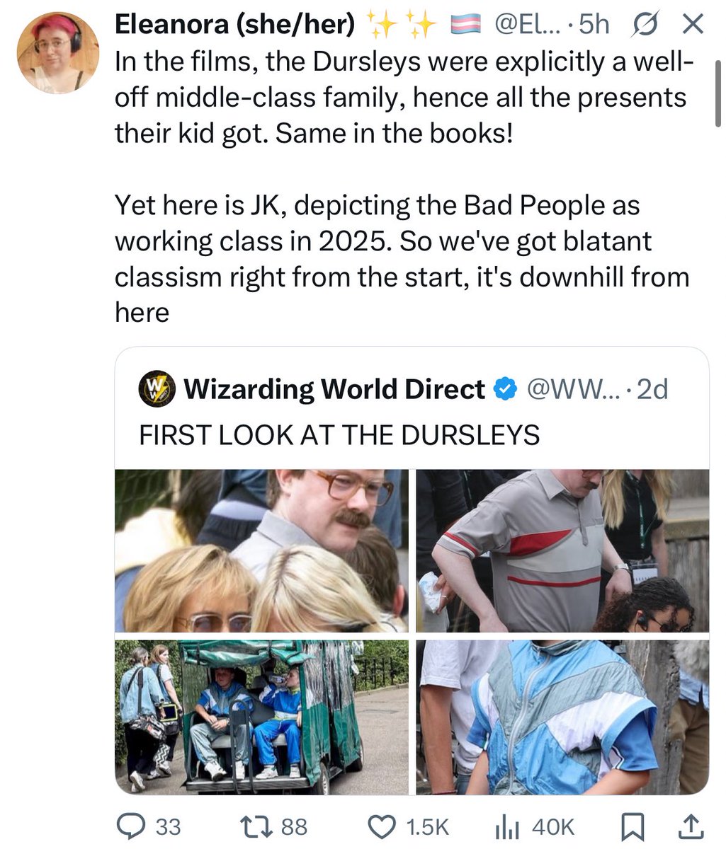 HashtagGriswold's tweet image. Do people think JK is literally making the production decisions over at WB? Like, down to wardrobe?