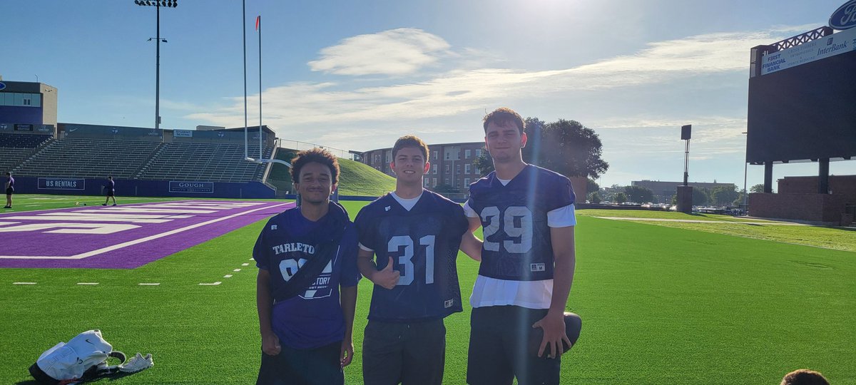 Mason2026Kicker's tweet image. Awesome day @TarletonFB @CoachWaltonTSU 6/8 on field goal charting, Kickoff long 63.
#AGTG
#kicker
#classof2026
#WOGWAG
@KickExposure
@ncsafootball
@TXPrivateFBGuy
@LCCSathletics
@LCCSEagles
@wade_whites
@EvolveFitness02
@wwalkerschmidt
@dfwvarsity
@TappsFootball