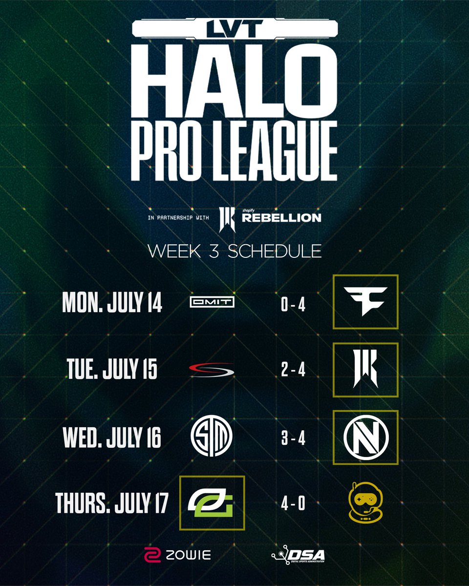 LVTHalo's tweet image. WEEK 3 of the LVT Halo Pro league ✅
What was your favorite moment from this week of professional play?