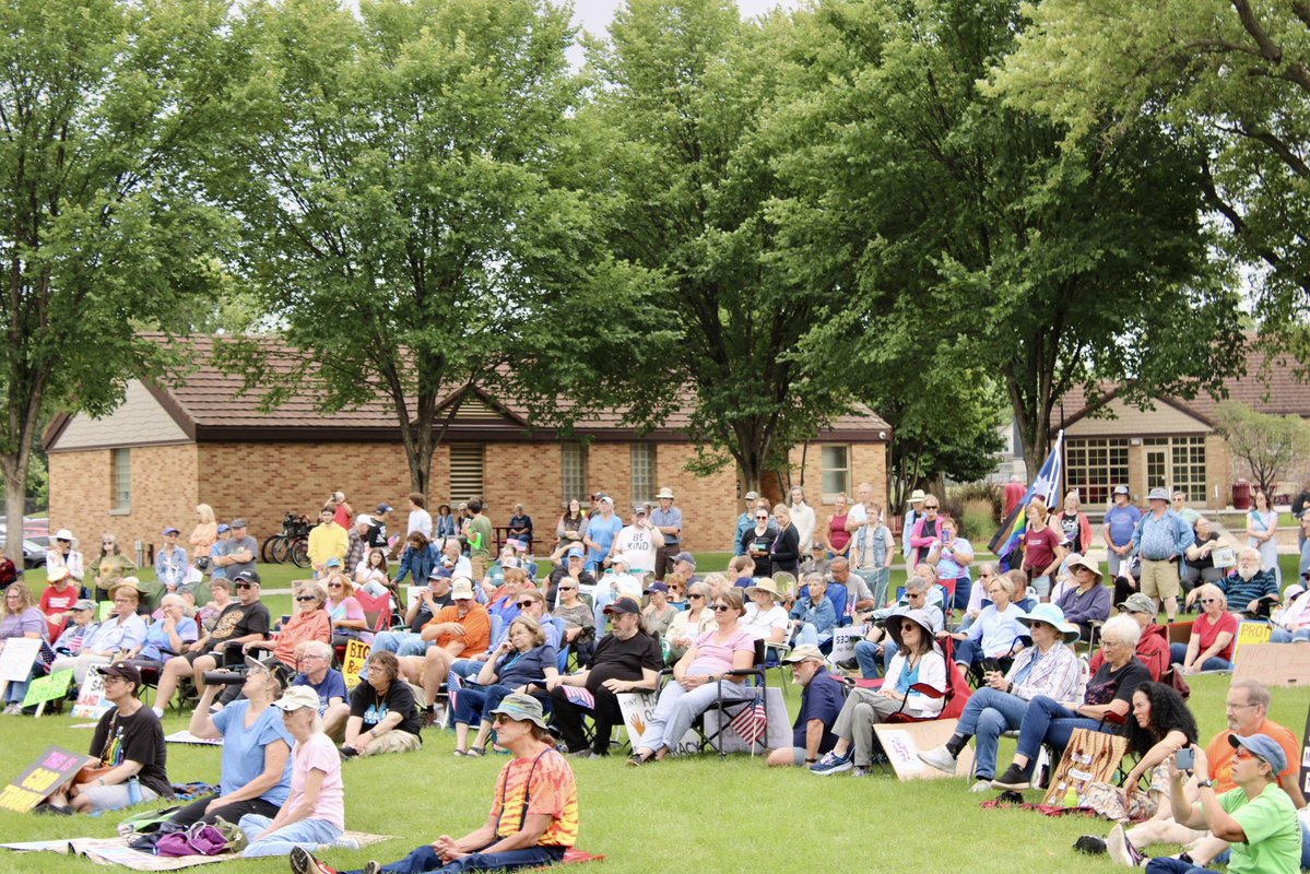peggyflanagan's tweet image. What an amazing crowd today at the Good Trouble Rally in St. Cloud!
Folks across Minnesota are fired up and ready to organize for the future we deserve. Let’s do this.
