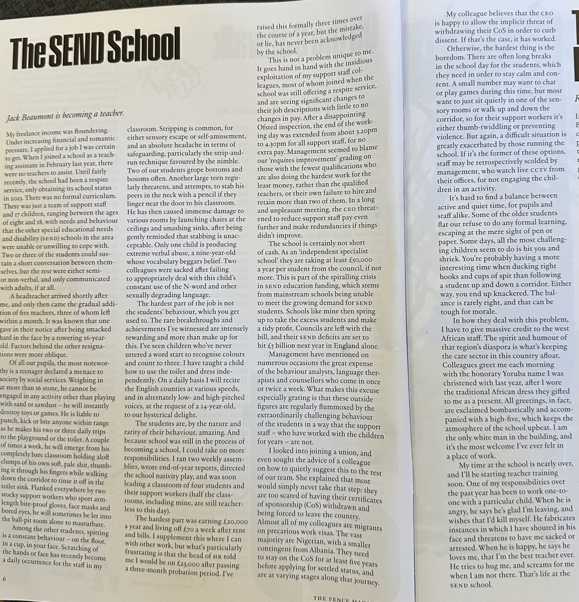 drdavidajames's tweet image. This article on working at an SEND school should be mandatory reading for everyone working in schools.