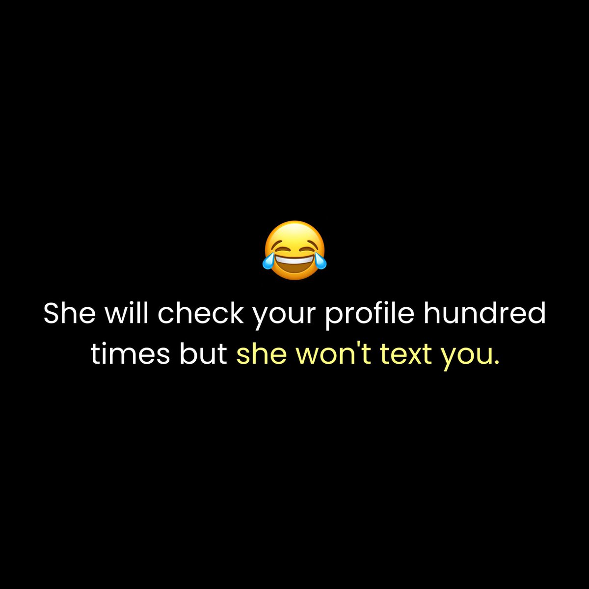 garima_011's tweet image. She’ll stalk your profile 100 times but won’t text you! 😂😅 #Relatable #SocialMediaLife