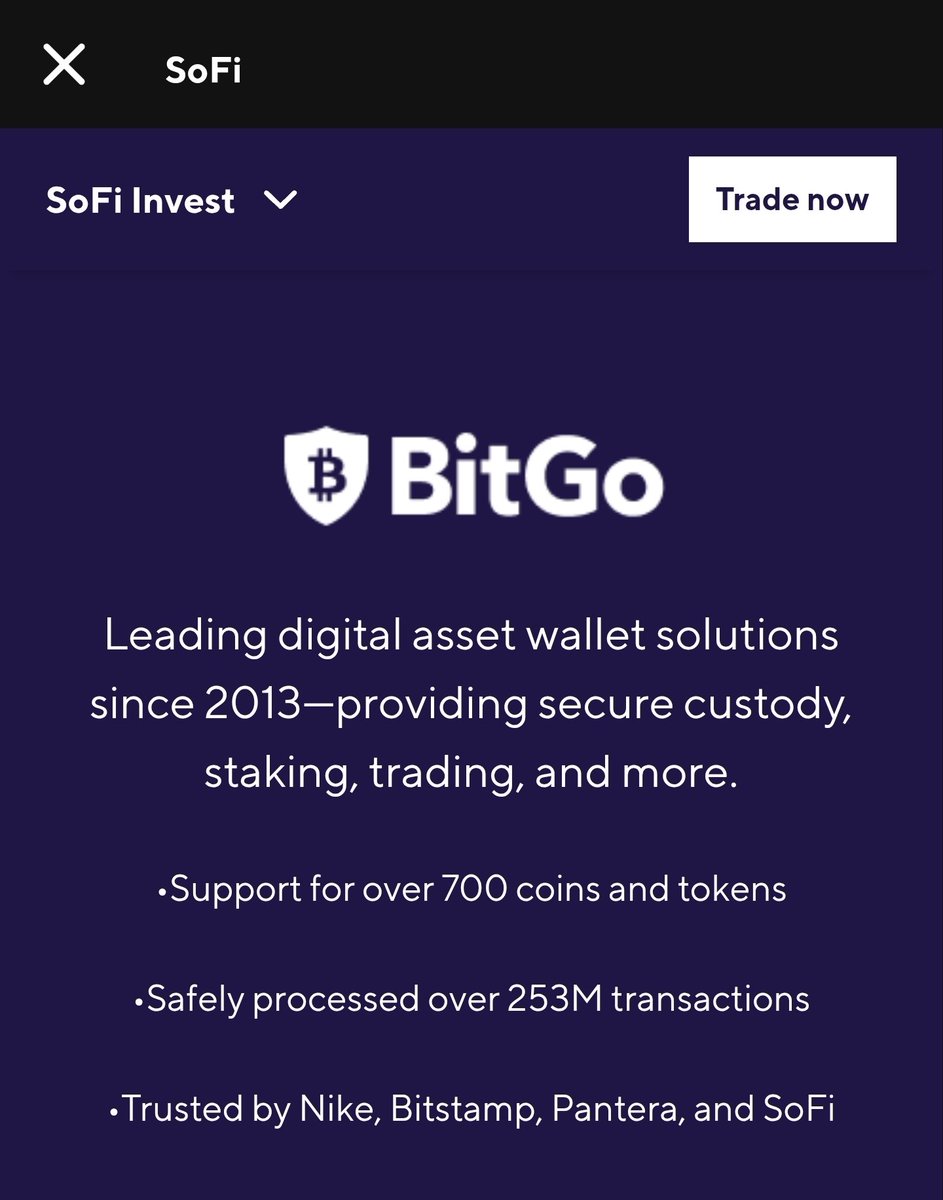 Kenmegan44's tweet image. $SOFI While checking the crypto section on the Sofi app (you never know when something may go live) was looking at the referral partners.
With the recent stock price move, this could be an inexpensive acquisition.