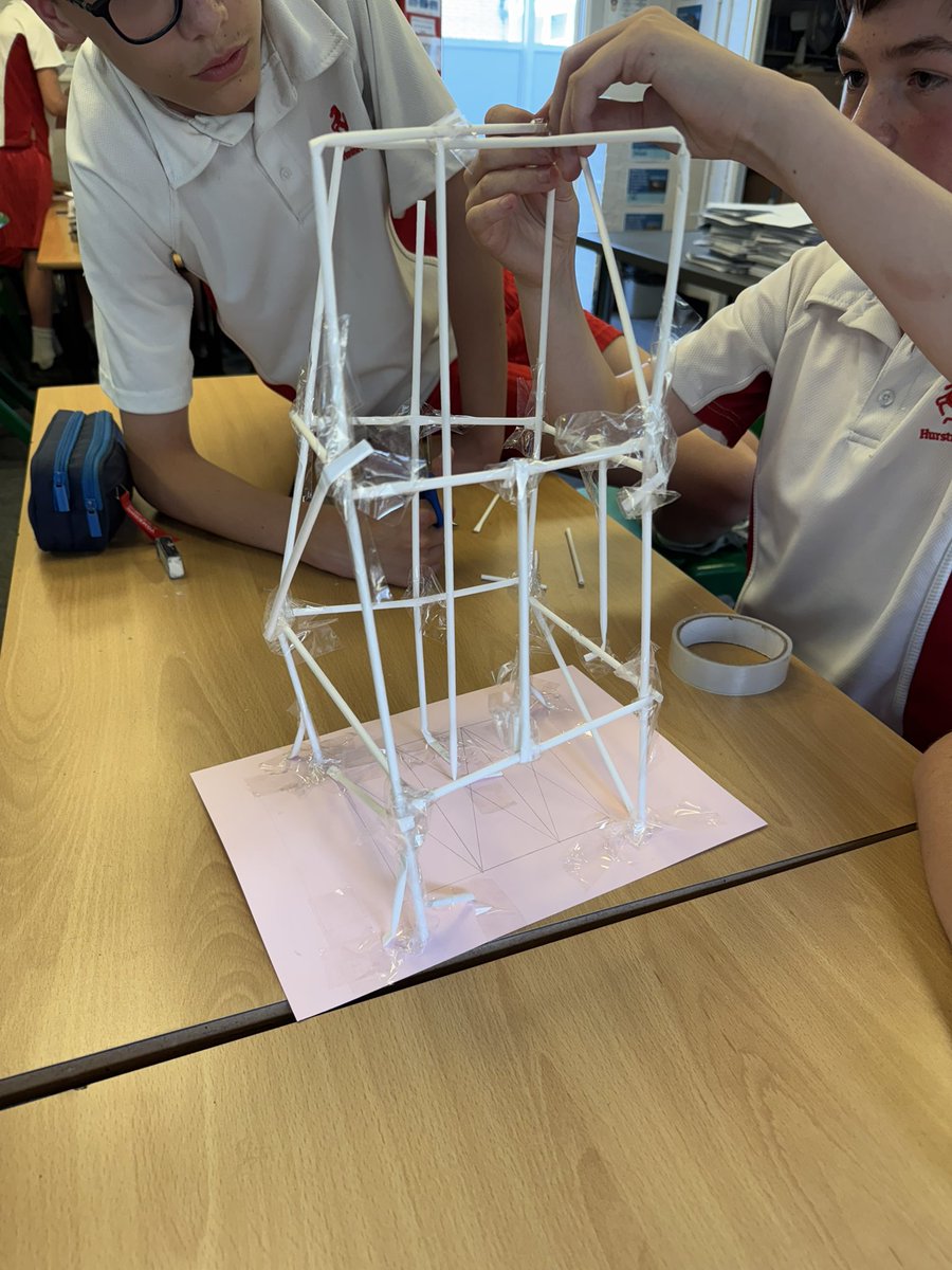 Year 8 Geographers constructing their earthquake proof buildings this week! Great activity with all of the boys engaged!