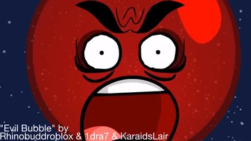 If the deal with Evil Leafy is that she is a physical manifestation of Leafy's negative emotions that she represses, what does that mean for Evil Bubble? I'd love to see Evil Bubble be acknowledged in BFDI, especially with everything Bubble went through with Leafy/Pencil/Match.