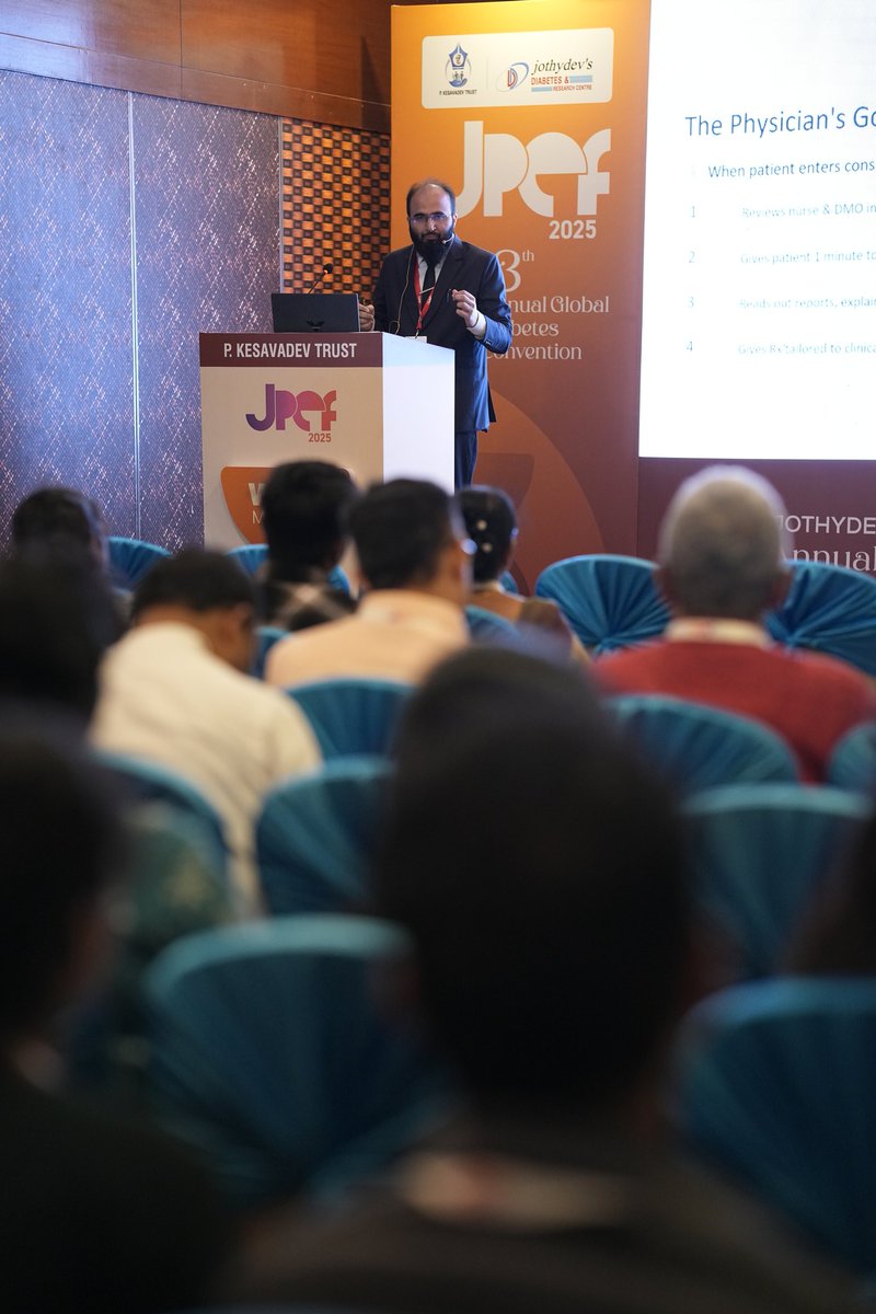 Honoured to be part of the 13th Jothydev’s Professional Education Forum (JPEF) Annual Global Diabetes Convention 2025 as National Faculty.

It was an inspiring experience to share my thoughts on “Minimalistic Diabetes: What to Focus on When Time, Resources &amp; Patience Are Limited”