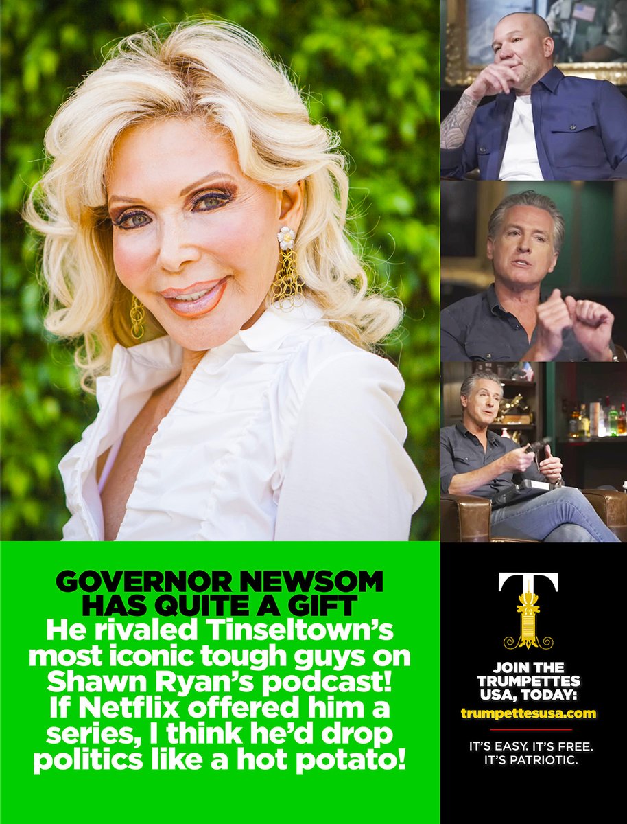 TTrumpette's tweet image. If you missed it, be sure to watch Gavin Newsom on the former US Navy Seal’s podcast, “The Shawn Ryan Show.”
While the Governor’s flamboyant hand gestures made it a little difficult to hear exactly what he was saying,
I’m keeping MY EYES & EARS on SUPERSTAR, STEVE HILTON, who…