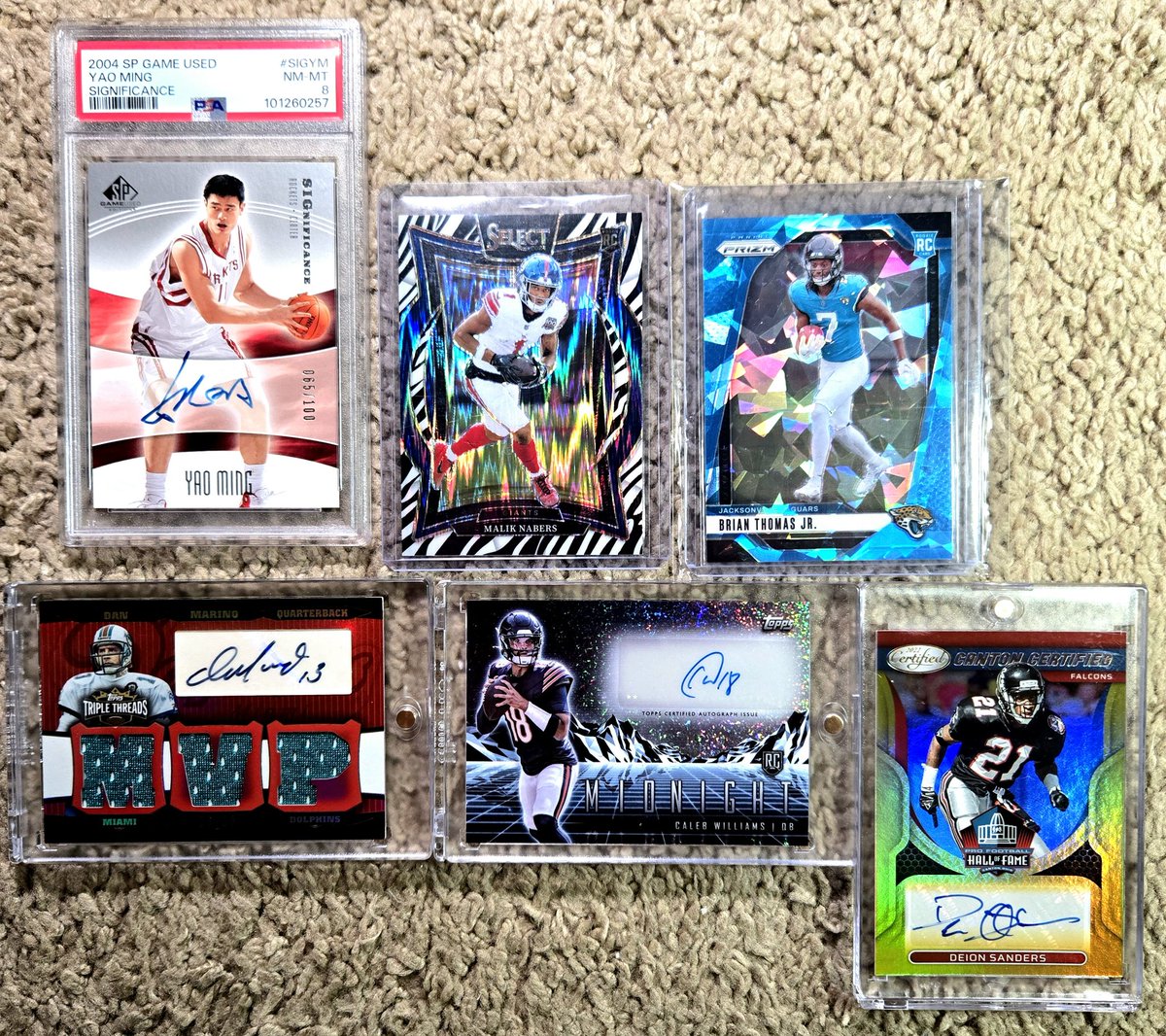 Here's an update of what I have for sale!

Pic 1: $500+
Pic 2: $200-$500
Pic 3: &lt;$200
Pic 4: Football &amp; Basketball

Let me know if your interested in anything!
