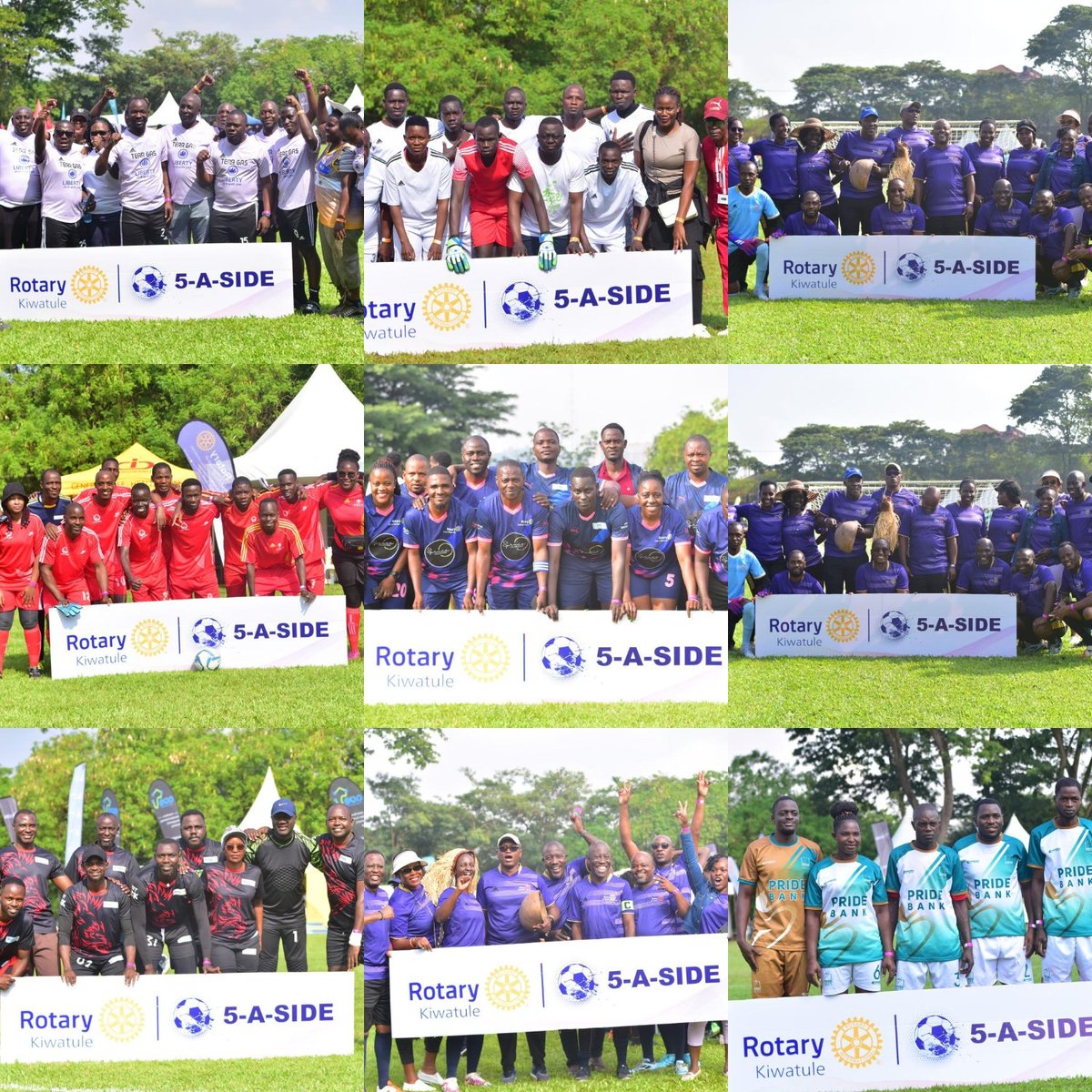 RotaryKiwatule's tweet image. Let's do a small check-in with our Clubs. Was your team frame frozen?
Moments to remember at the #Rotary5Aside #rckiwatule #rotaryeyamba