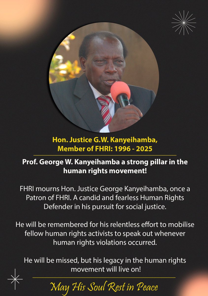 The Human Rights Movement and Legal Fraternity will dearly miss you.
You legacy will live on.
#KeepHopeAlive