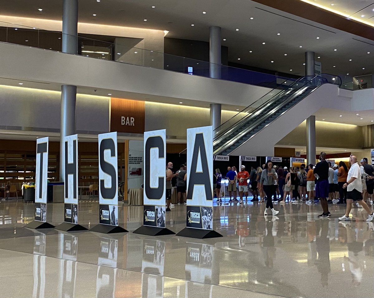 Looking forward to a great three days with our Texas high school coaches….the BEST anywhere!!! ⁦<a href="/THSCAcoaches/">THSCA</a>⁩