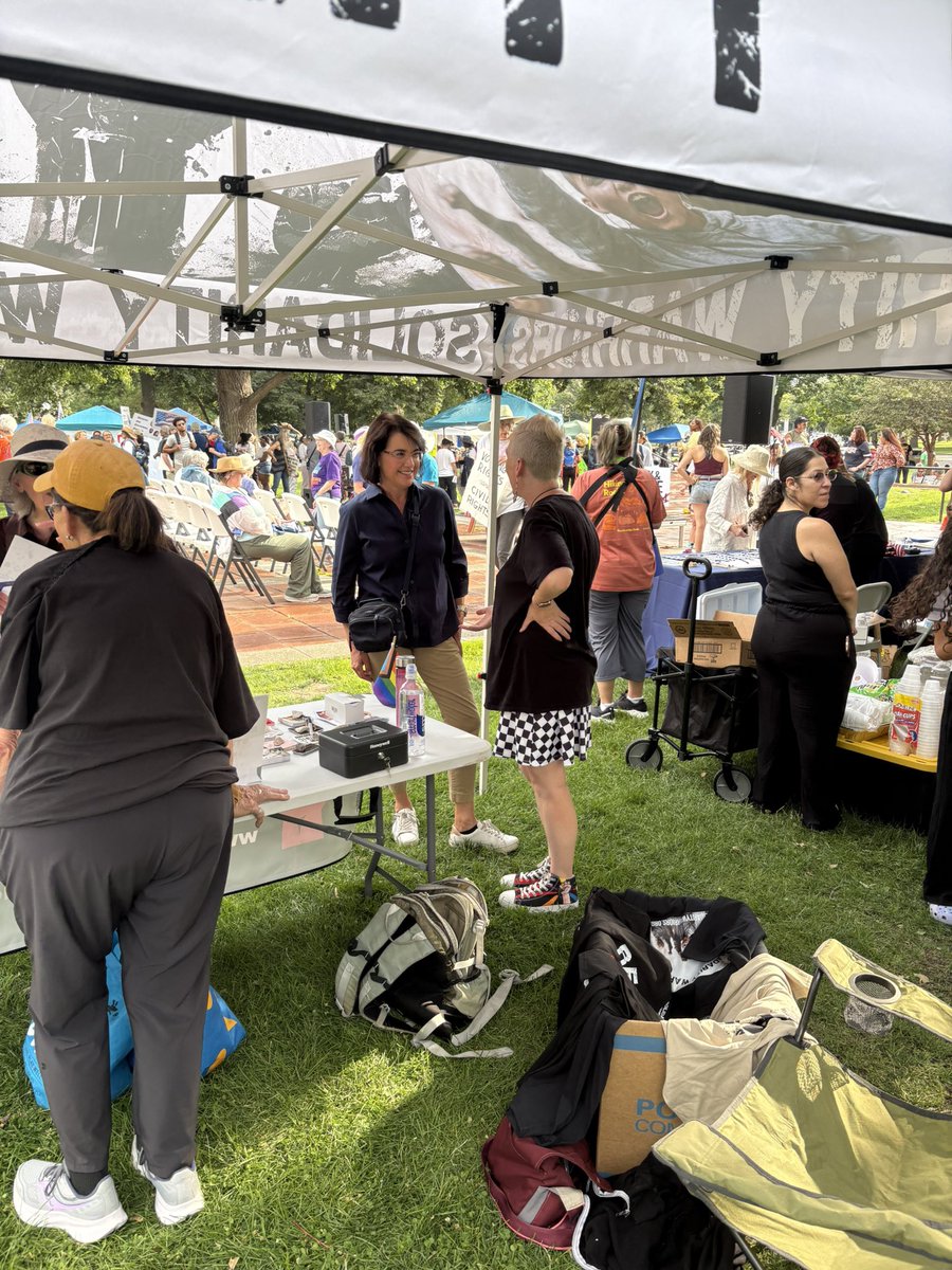 EileenforCO's tweet image. Pretty fun to be out making Good Trouble on Thursday! The legacy of John Lewis is alive in Colorado.
