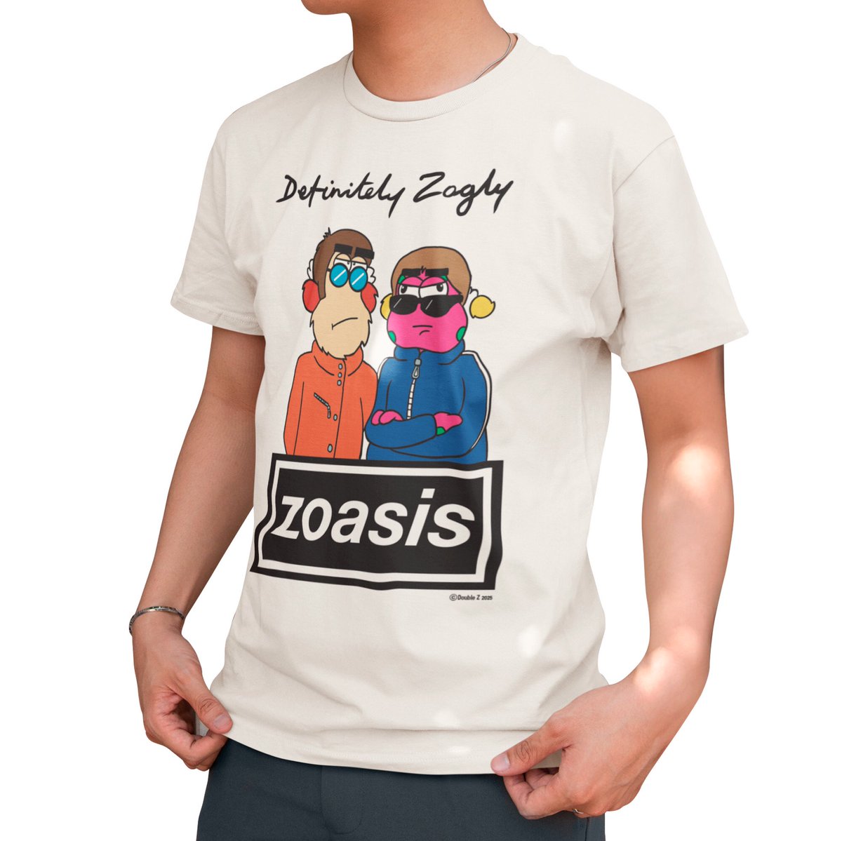 DoubleZCreative's tweet image. OUT NOW! The Zoasis t-shirt is Definitely Zogly happening over @hairybabytees shop. Our brand new t-shirt available now!
Go to the Hairy Baby website Zig and Zag store and boom! 🙌
hairybaby.com/zoasis
#zigandzag #tshirt #humour #tee