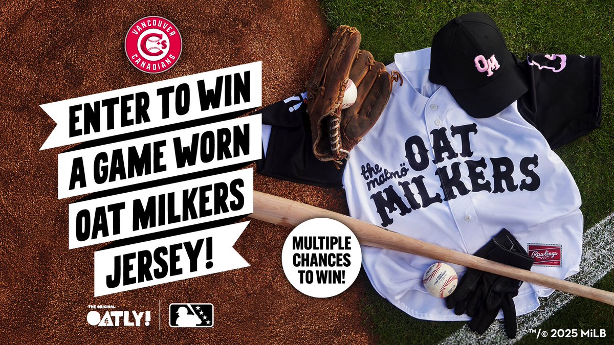 vancanadians's tweet image. The Malmö Oat Milkers are back! Enter to win a jersey here: milb.com/vancouver/fans…
