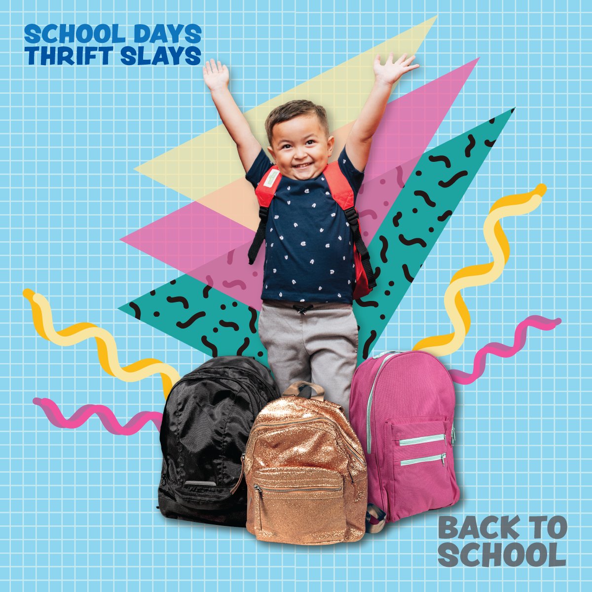GoodwillINW's tweet image. From backpacks to first-day fits, Goodwill’s got you covered for less. Because thrift truly slays! #backtoschoolshopping