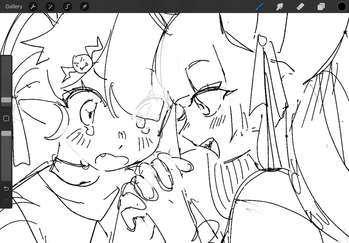 ive been posting less cause im so locked in drawing yuri