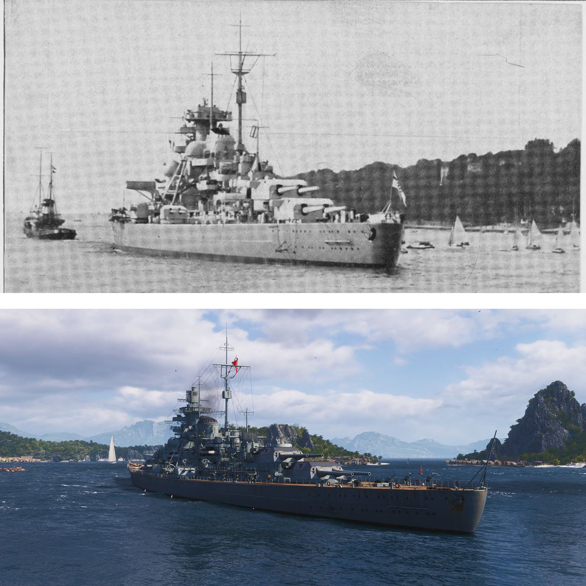 WorldofWarships's tweet image. Steel to screen.
Bismarck, where history meets the game.