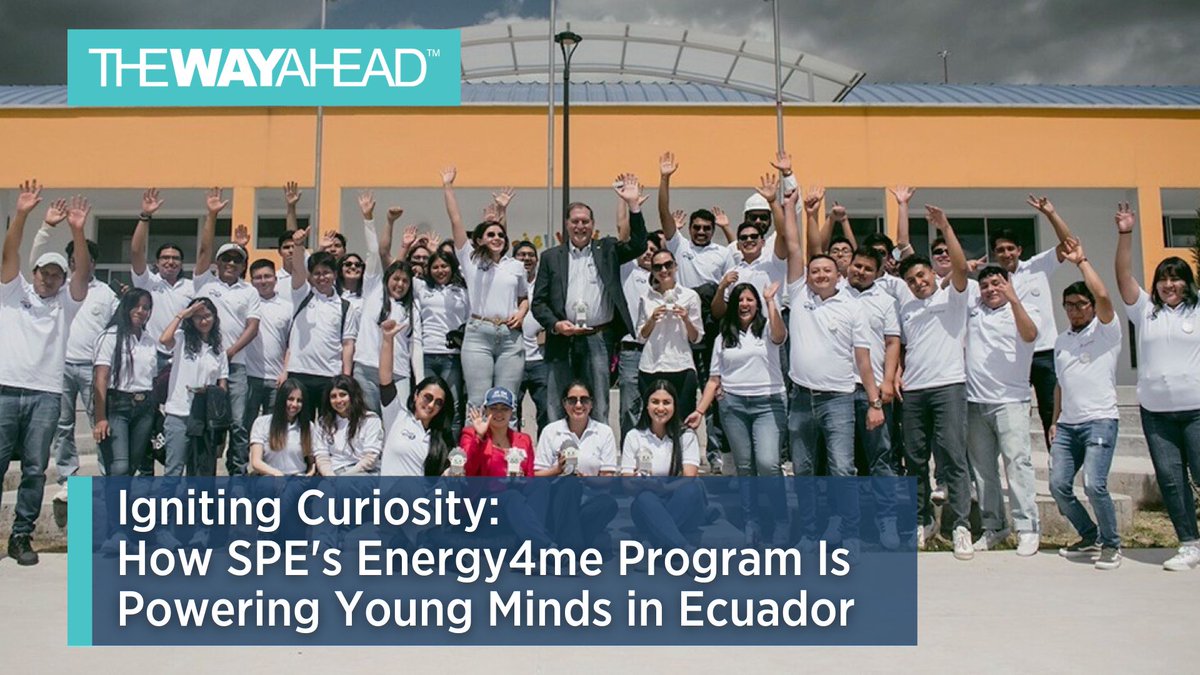 On 29 May, SPE’s Energy4me program, led by the SPE Ecuador Section, carried out an intensive one-day training in robotics and energy, benefiting 1,324 children from rural communities in Quito.

Read article here ➜ go.spe.org/_50715-1459k
